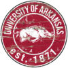 Arkansas Razorbacks Wood Sign – 24″ Round – Special Order