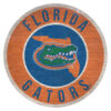 Florida Gators Sign Wood 12 Inch Round State Design