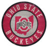 Ohio State Buckeyes Sign Wood 12 Inch Round State Design