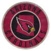 Arizona Cardinals Sign Wood 12 Inch Round State Design