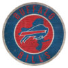 Buffalo Bills Sign Wood 12 Inch Round State Design