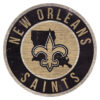 New Orleans Saints Sign Wood 12 Inch Round State Design