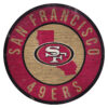 San Francisco 49ers Sign Wood 12 Inch Round State Design