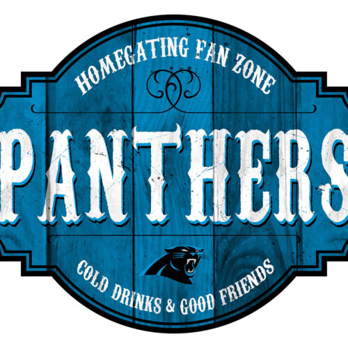 Carolina Panthers Sign Wood 12 Inch Homegating Tavern