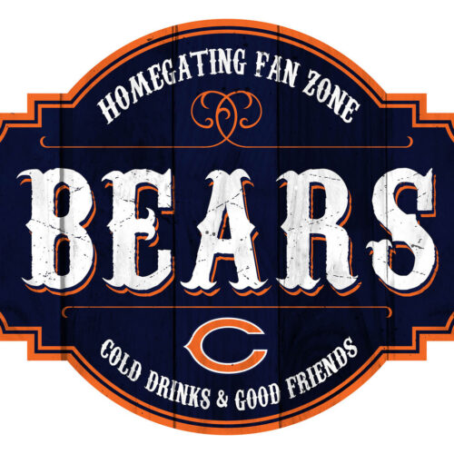 Chicago Bears Sign Wood 12 Inch Homegating Tavern