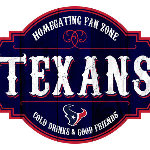 Houston Texans Sign Wood 12 Inch Homegating Tavern