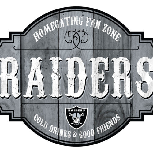 Las Vegas Raiders Sign Wood 12 Inch Homegating Tavern