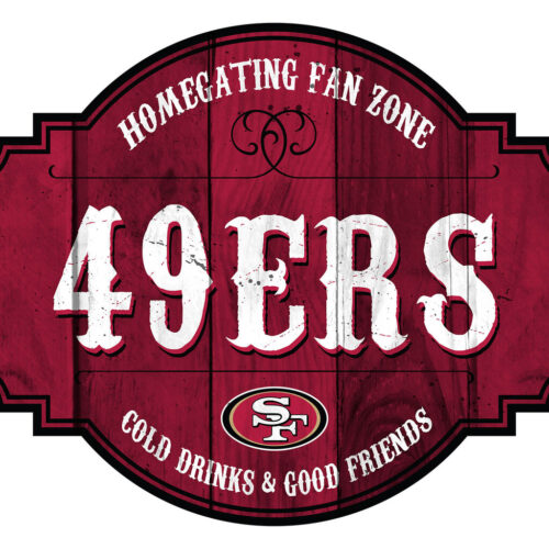 San Francisco 49ers Sign Wood 12 Inch Homegating Tavern