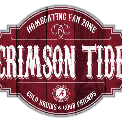 Alabama Crimson Tide Sign Wood 12 Inch Homegating Tavern