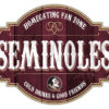 Florida State Seminoles Sign Wood 12 Inch Homegating Tavern