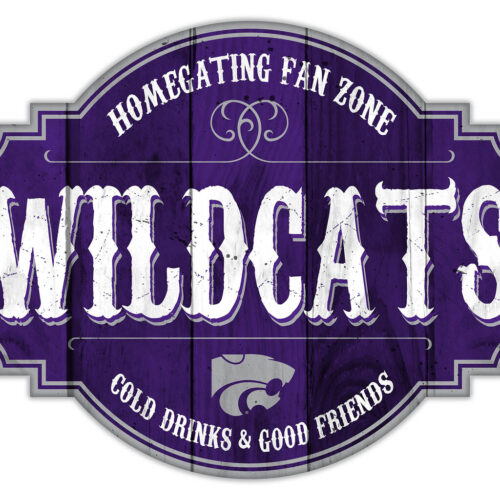 Kansas State Wildcats Sign Wood 12 Inch Homegating Tavern