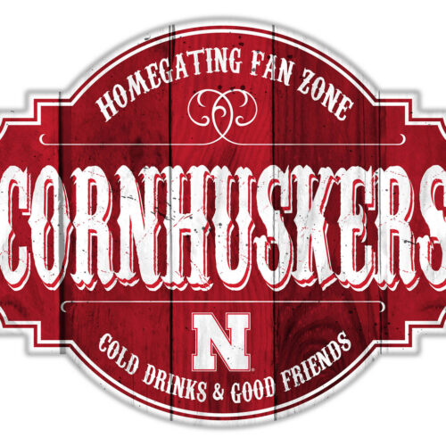 Nebraska Cornhuskers Sign Wood 12 Inch Homegating Tavern