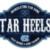 North Carolina Tar Heels Sign Wood 12 Inch Homegating Tavern