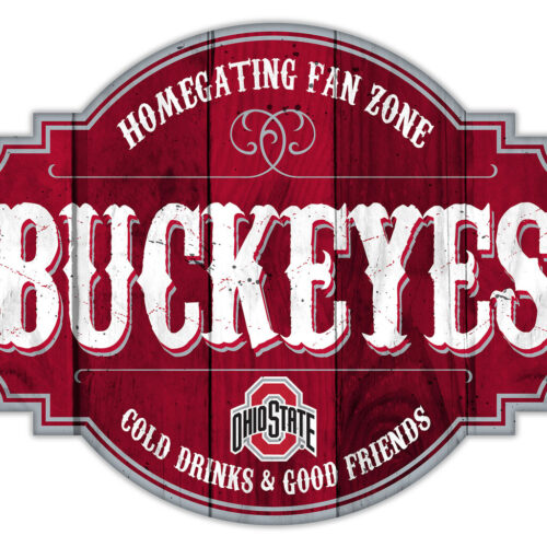 Ohio State Buckeyes Sign Wood 12 Inch Homegating Tavern