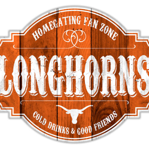 Texas Longhorns Sign Wood 12 Inch Homegating Tavern