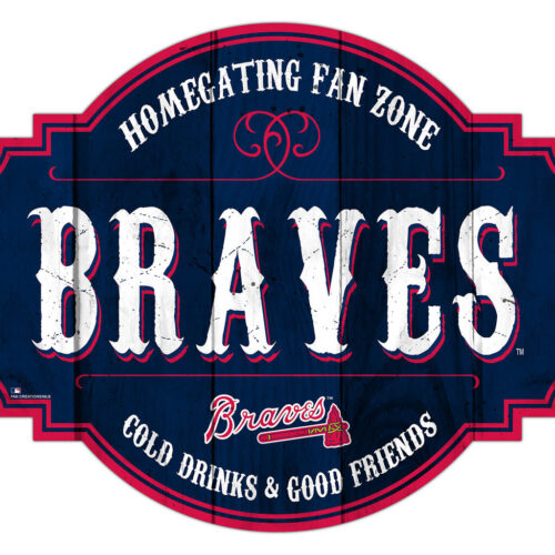 Atlanta Braves Sign Wood 12 Inch Homegating Tavern