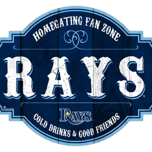 Tampa Bay Rays Sign Wood 12 Inch Homegating Tavern