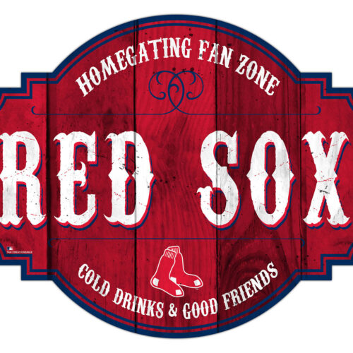 Boston Red Sox Sign Wood 12 Inch Homegating Tavern