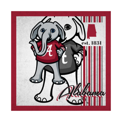 Alabama Crimson Tide Sign Wood 10×10 Album Design