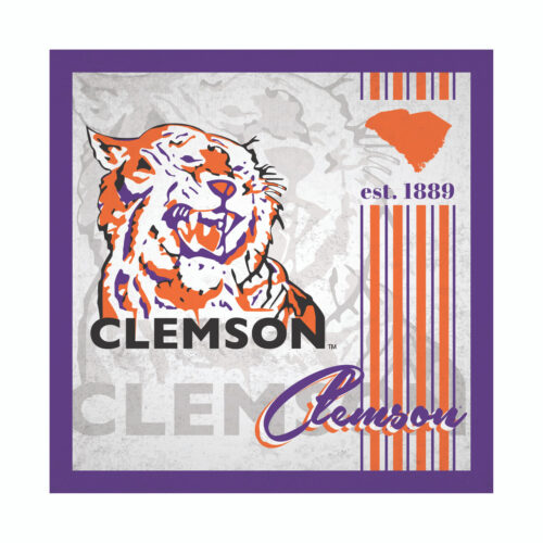 Clemson Tigers Sign Wood 10×10 Album Design