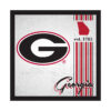 Georgia Bulldogs Sign Wood 10×10 Album Design