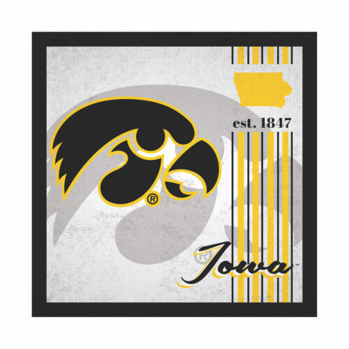 Iowa Hawkeyes Sign Wood 10×10 Album Design