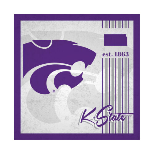 Kansas State Wildcats Sign Wood 10×10 Album Design