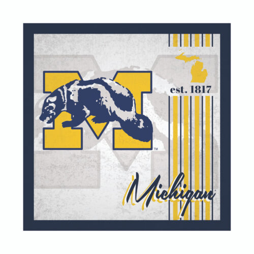 Michigan Wolverines Sign Wood 10×10 Album Design