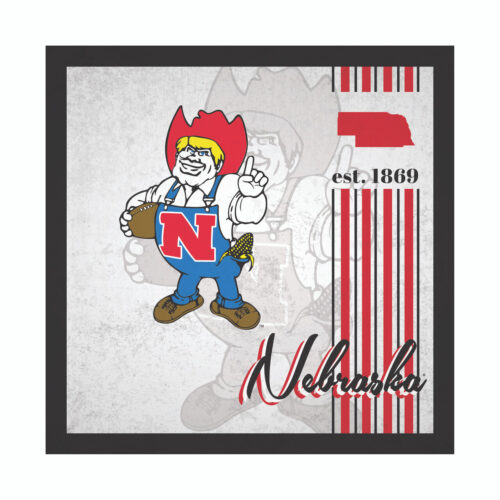 Nebraska Cornhuskers Sign Wood 10×10 Album Design