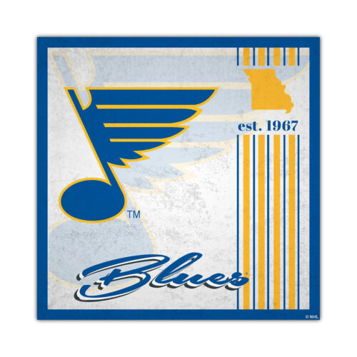 St. Louis Blues Sign Wood 10×10 Album Design – Special Order