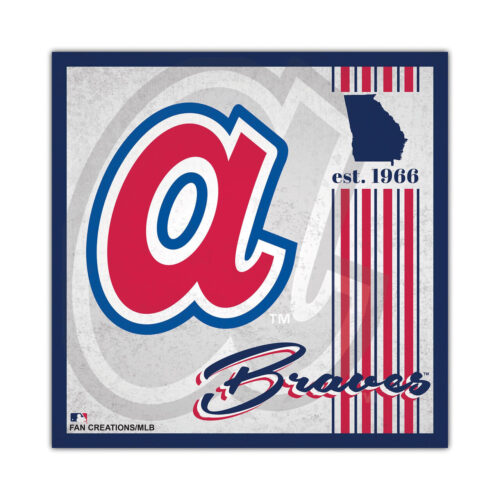 Atlanta Braves Sign Wood 10×10 Album Design