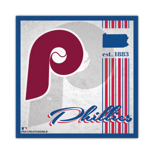 Philadelphia Phillies Sign Wood 10×10 Album Design