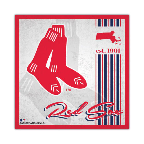 Boston Red Sox Sign Wood 10×10 Album Design