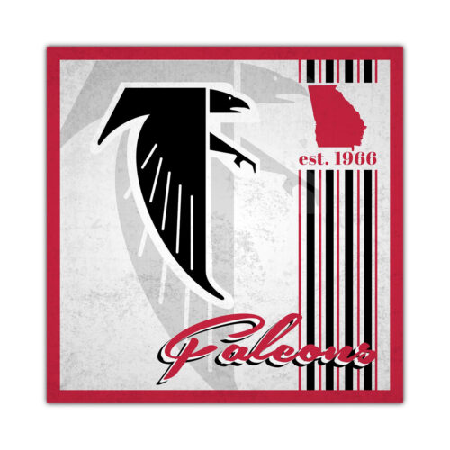 Atlanta Falcons Sign Wood 10×10 Album Design