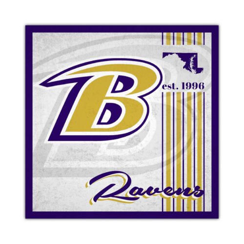 Baltimore Ravens Sign Wood 10×10 Album Design