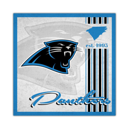 Carolina Panthers Sign Wood 10×10 Album Design