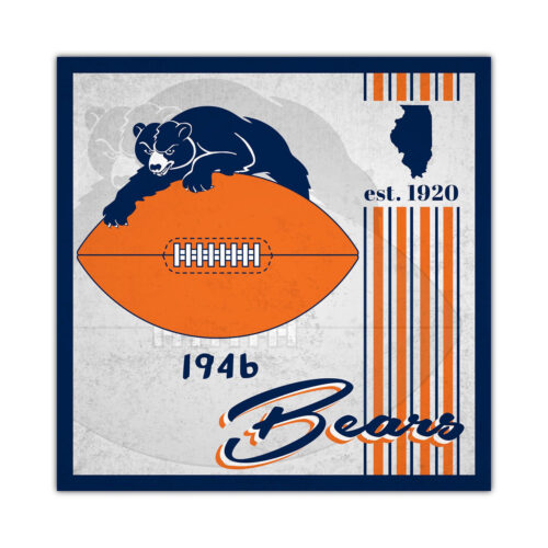 Chicago Bears Sign Wood 10×10 Album Design