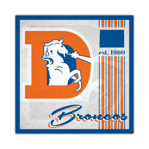 Denver Broncos Sign Wood 10×10 Album Design