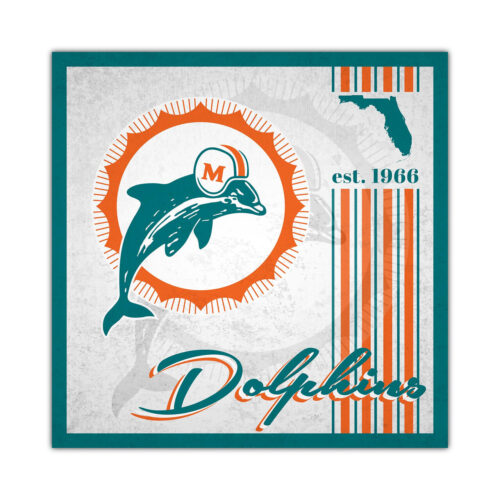 Miami Dolphins Sign Wood 10×10 Album Design