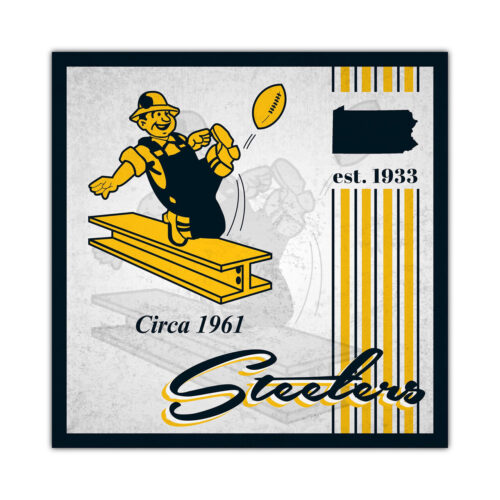 Pittsburgh Steelers Sign Wood 10×10 Album Design