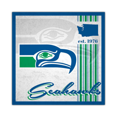 Seattle Seahawks Sign Wood 10×10 Album Design