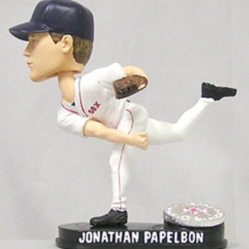 Boston Red Sox Jonathan Papelbon Forever Collectibles Blatinum Bobblehead CO