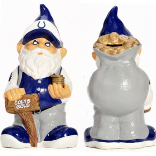 Indianapolis Colts Garden Gnome – Coin Bank CO