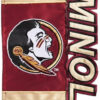 Florida State Seminoles Flag Garden Style Applique Sculpted