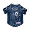 Los Angeles Rams Pet Jersey Stretch Size Big Dog