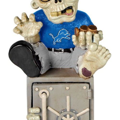 Detroit Lions Zombie Figurine Bank CO