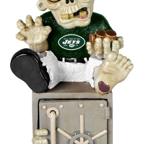 New York Jets Zombie Figurine Bank CO