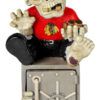 Chicago Blackhawks Zombie Figurine Bank