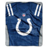 Indianapolis Colts Blanket 50×60 Raschel Jersey Design