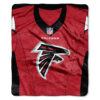 Atlanta Falcons Blanket 50×60 Raschel Jersey Design